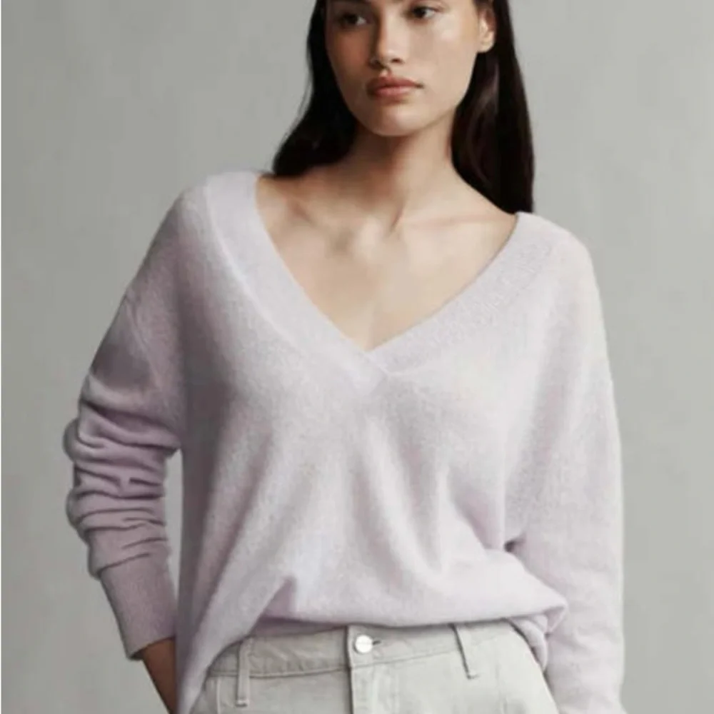 TWP Deep V Cashmere Sweater NWT - Picture 4 of 9